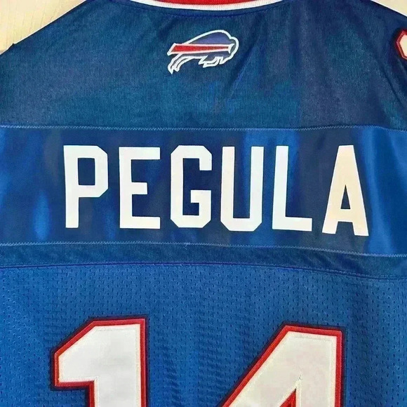 Buffalo Bills NFL Football Reebok Jersey Size 54 Number 14 Pegula - Picture 4 of 13